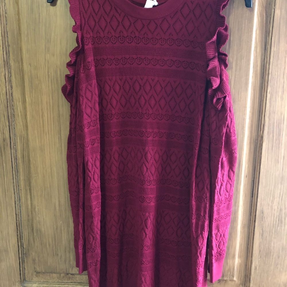 Laura Conrad Ruffle Pointelle Sweater - Picture 4 of 8